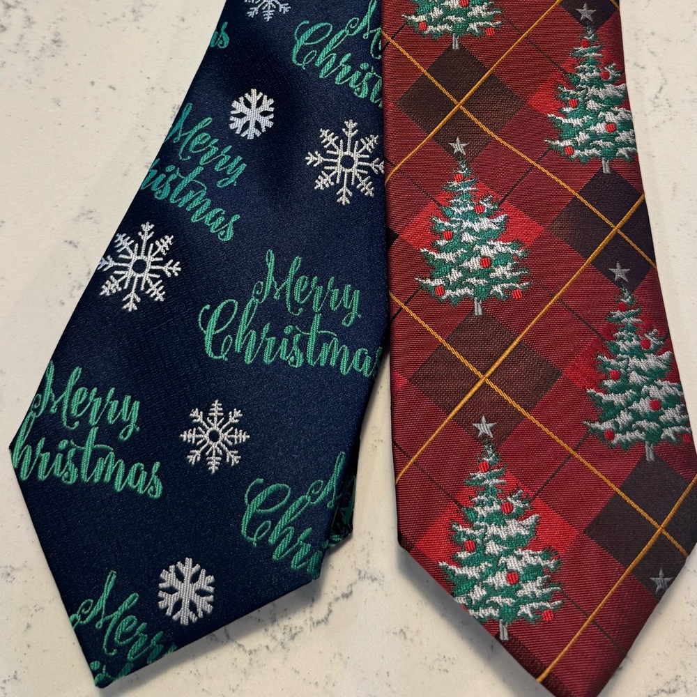 Men’s ties - Christmas Theme (2 ties)